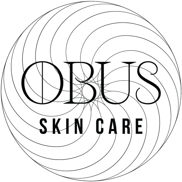 OBUS Skin Care logo with concentric circles on a white background